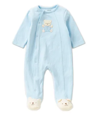Little Me Baby Boys Preemie-12 Months Cute Bear Footed Coverall