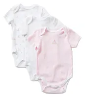 Little Me Baby Bunnies Baby Girls Newborn-9 Months Bodysuit Three-Pack