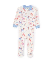 Little Me Baby Girls 12-24 Months Long Sleeve Unicorn-Printed Footie Coverall