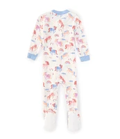 Little Me Baby Girls 12-24 Months Long Sleeve Unicorn-Printed Footie Coverall