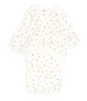 Little Me Baby Girls Newborn-3 Months Long-Sleeve Rosebud Floral Gown