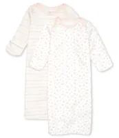 Little Me Baby Girls Newborn-3 Months Springtime Long-Sleeve Gown 2-Pack