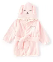 Little Me Baby Girls Newborn-9 Months Long Sleeve Bunny Face Hooded Robe