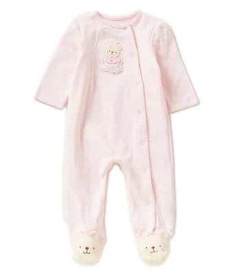 Little Me Baby Girls Preemie-12 Months Sweet Bear Footie Coverall