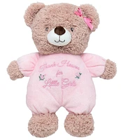 Little Me Baby Girls Welcome To The World Plush Bear