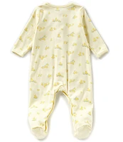 Little Me Baby Preemie-9 Months Little Ducks Long-Sleeve Footed Coverall & Bib Set