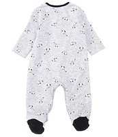 Little Me Baby Preemie-9 Months Long-Sleeve Dalmatian-Print Footie Coverall Matching Cap