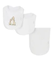 Little Me Giraffe Bib & Burp Set