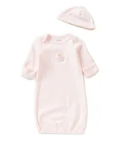 Little Me Baby Girls Newborn-3 Months Sweet Bear Gown
