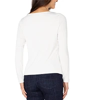 Liverpool Los Angeles Boat Neck Long Sleeve Knit Ribbed Top