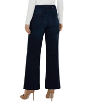 Liverpool Los Angeles Denim Mid-Rise Wide Leg Flare Jeans