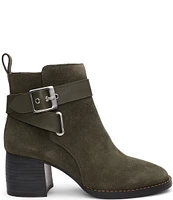 Liverpool Los Angeles Encino Suede Buckle Booties