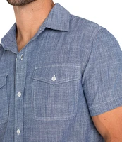 Liverpool Los Angeles Flap Pocket Short Sleeve Woven Shirt