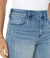 Liverpool Los Angeles Hanna Stretch Denim High Rise Cropped Flare Leg Jeans