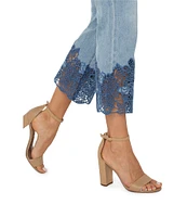 Liverpool Los Angeles Hanna Stretch Denim High Rise Cropped Flare Leg Jeans