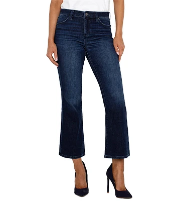 Liverpool Los Angeles Hannah Stretch Crop Flare Leg Jeans