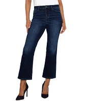 Liverpool Los Angeles Hannah Stretch Crop Flare Leg Jeans