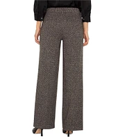 Liverpool Los Angeles Kelsey Herringbone Stretch Mid-Rise Wide Leg Trousers