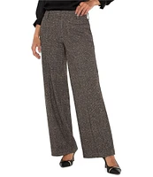 Liverpool Los Angeles Kelsey Herringbone Stretch Mid-Rise Wide Leg Trousers