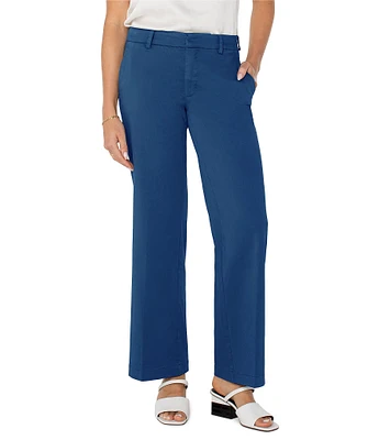 Liverpool Los Angeles Kelsey Twill Mid Rise Wide Leg Pants