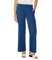 Liverpool Los Angeles Kelsey Twill Mid Rise Wide Leg Pants