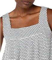 Liverpool Los Angeles Knit Square Neck Sleeveless Top