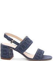 Liverpool Los Angeles Lakewood Denim Slingback Sandals