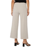 Liverpool Los Angeles Lightweight Textured Pull-On Drawstring Tie Wide Leg Pants