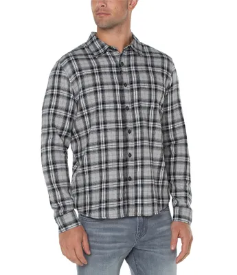 Liverpool Los Angeles Long Sleeve Plaid Flannel Shirt