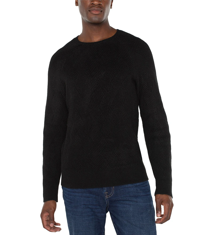 Liverpool Los Angeles Long Sleeve Textured Knit Sweater