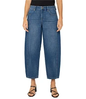 Liverpool Los Angeles Mid Rise Barrel Cropped Jeans