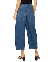 Liverpool Los Angeles Mid Rise Barrel Cropped Jeans