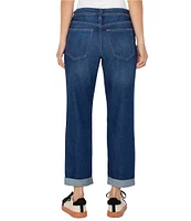 Liverpool Los Angeles Mid Rise Boyfriend Rolled Cuffed Jeans