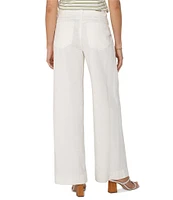 Liverpool Los Angeles Petite Size Hannah Soft Denim Mid Rise Wide Leg Utility Pants