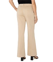 Liverpool Los Angeles Petite Size Kelsey Twill Mid Rise Wide Leg Pants