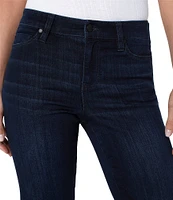 Liverpool Los Angeles Petite Size Kennedy Silky Stretch Straight Leg Mid Rise Denim Jeans