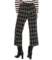 Liverpool Los Angeles Petite Size Mabel Plaid Pull-On Straight Ankle Pant