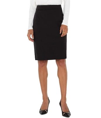 Liverpool Los Angeles Petite Size Ponte Knit Pencil Skirt