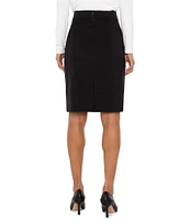 Liverpool Los Angeles Petite Size Ponte Knit Pencil Skirt