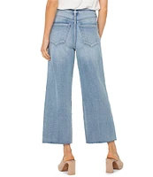 Liverpool Los Angeles Petite Size Stride High Rise Wide Leg Cropped Jeans