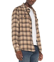 Liverpool Los Angeles Plaid Button Front Shacket