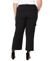 Liverpool Los Angeles Plus Size High Rise Cargo Cropped Pants