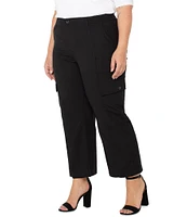 Liverpool Los Angeles Plus Size High Rise Cargo Cropped Pants