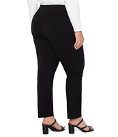 Liverpool Los Angeles Plus Size Kayla Mid Rise Pull-On Trouser Pants