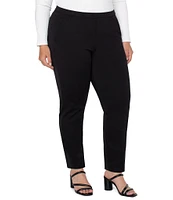 Liverpool Los Angeles Plus Size Kayla Mid Rise Pull-On Trouser Pants