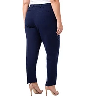 Liverpool Los Angeles Plus Size Kelsey Mid Rise Slim Leg Stretch Ponte Trouser Pants