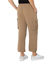Liverpool Los Angeles Pull-On Cinch Hem Parachute Cropped Cargo Pants