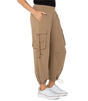 Liverpool Los Angeles Pull-On Cinch Hem Parachute Cropped Cargo Pants