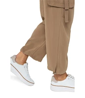 Liverpool Los Angeles Pull-On Cinch Hem Parachute Cropped Cargo Pants