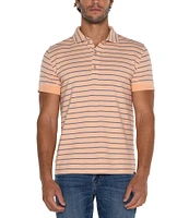 Liverpool Los Angeles Short Sleeve Striped Polo Shirt